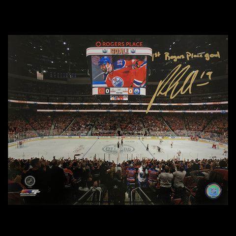 Patrick Maroon Edmonton Oilers Autographed 11x14 Photo with "1st Roger Place" Inscription