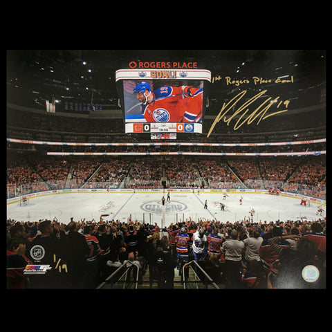 Patrick Maroon Edmonton Oilers Autographed 16x20 Photo with "1st Roger Place" Inscription /19