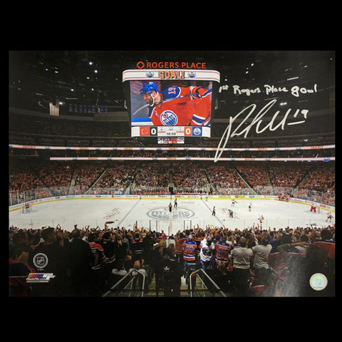 Patrick Maroon Edmonton Oilers Autographed 16x20 Photo with "1st Roger Place" Inscription