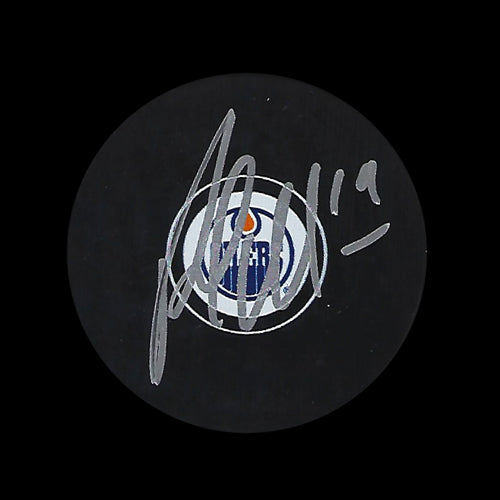 Patrick Maroon Edmonton Oilers Autographed Puck