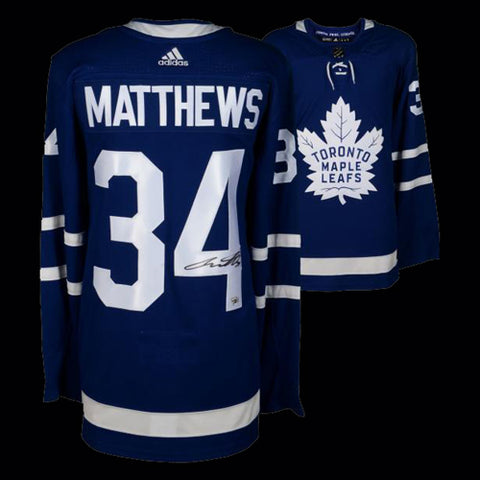 Auston Matthews Toronto Maple Leafs Autographed Blue Adidas Pro Jersey