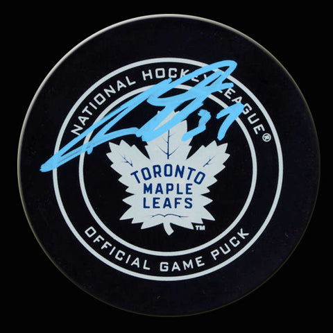 Auston Matthews Toronto Maple Leafs Autographed Game Puck