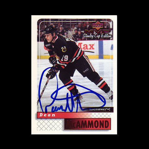 Dean McAmmond Chicago Blackhawks Autographed Card