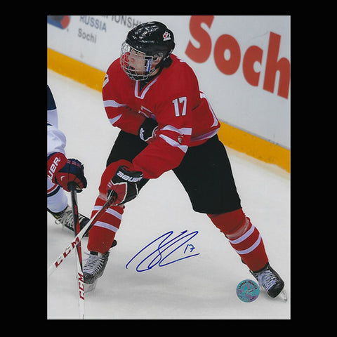 Connor McDavid Team Canada 2014 WJHC Autographed 8x10 Photo