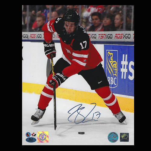Connor McDavid Team Canada 2015 WJHC Autographed 8x10 Photo