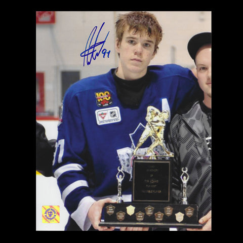 Connor McDavid Toronto Marlboros Autographed Bantam MVP 8x10 Photo