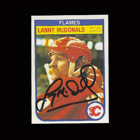 Lanny McDonald Calgary Flames Autographed Card