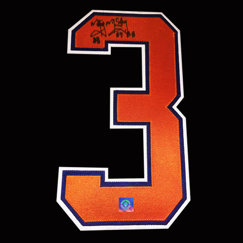 Marty McSorley Autographed Edmonton Oilers Jersey Number w/ Inscription