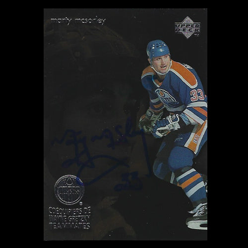 Marty McSorley Edmonton Oilers Autographed Card