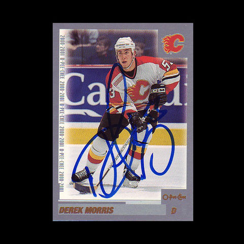 Derek Morris Calgary Flames Autographed Card