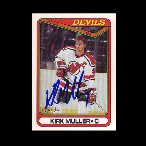 Kirk Muller New Jersey Devils Autographed Card