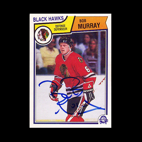 Bob Murray Chicago Blackhawks Autographed Card