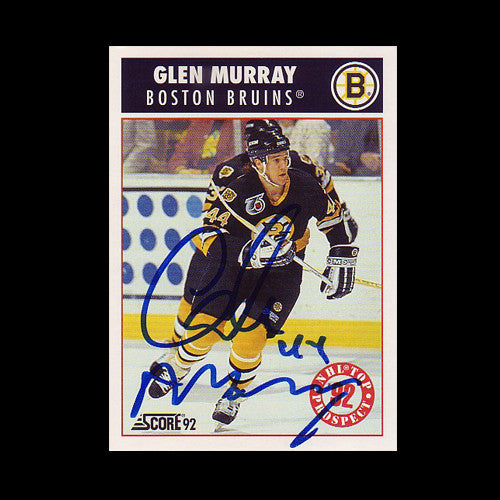 Glen Murray Boston Bruins Autographed Card