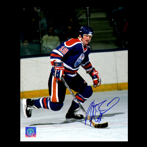 Mark Napier Edmonton Oilers Autographed 8x10 Photo