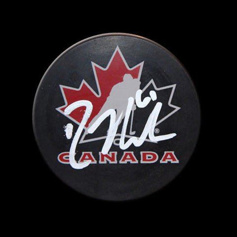 Rick Nash Team Canada Autographed Puck