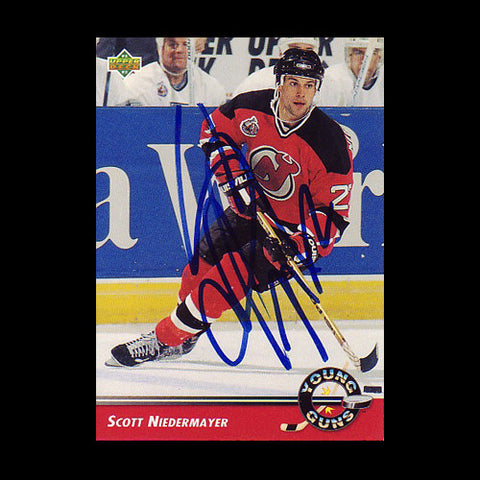 Scott Niedermayer New Jersey Devils Autographed ROOKIE Card