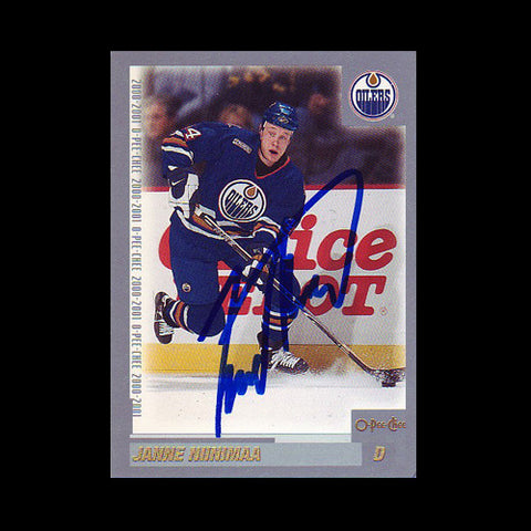 Janne Niinimaa Edmonton Oilers Autographed Card