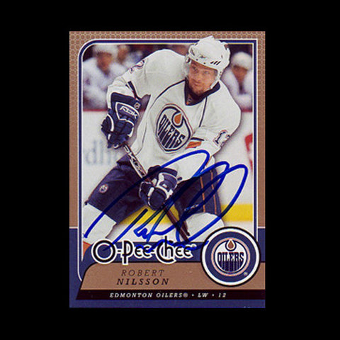 Robert Nilsson Edmonton Oilers Autographed Card