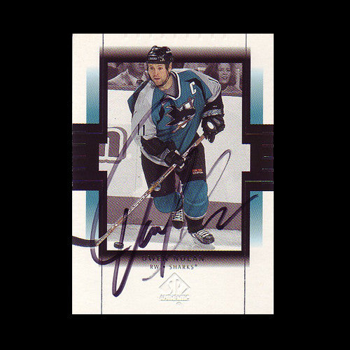 Owen Nolan San Jose Sharks Autographed Card