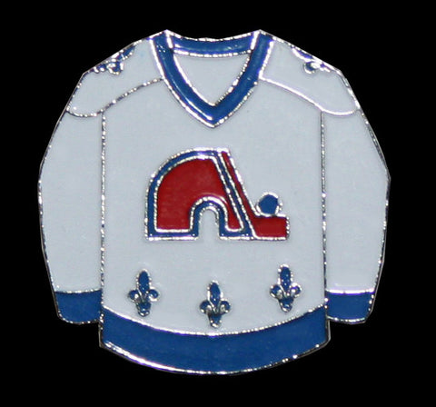 Quebec Nordiques Classic White Jersey Pin
