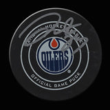 Darnell Nurse Edmonton Oilers vs Vegas Golden Knights Game Used & Autographed Puck April 5, 2018