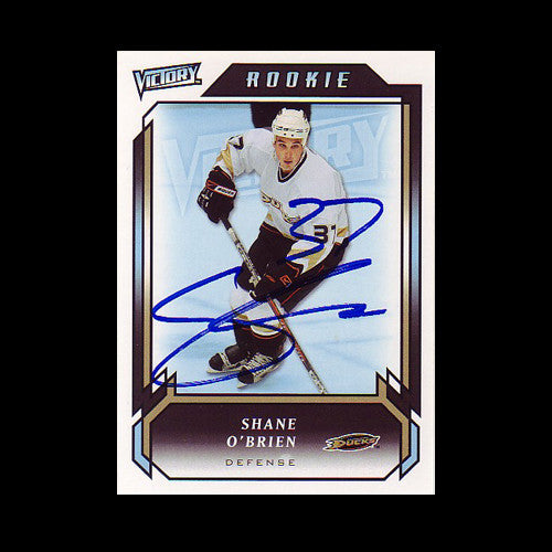 Shane O'Brien Anaheim Ducks Autographed Card