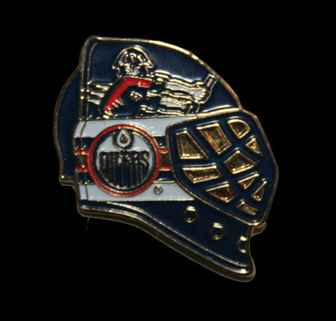 Edmonton Oilers Goalie Helmet Pin