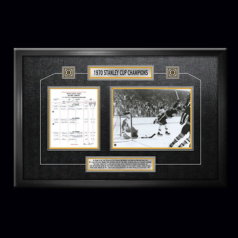 Bobby Orr Boston Bruins Framed 1970 "The Goal" Stanley Cup