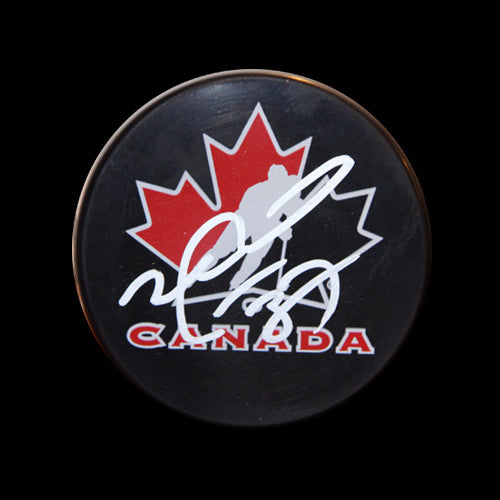 Mike Peca Team Canada Autographed Puck