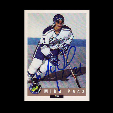 Mike Peca Sudbury Wolves Autographed Card