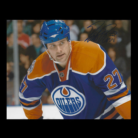 Dustin Penner Edmonton Oilers Autographed Face-Off 8x10 Photo - Clearance