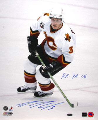 Dion Phaneuf Calgary Flames Autographed 16x20 Photo w/RKYR06 Notation