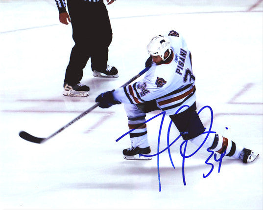Fernando Pisani Edmonton Oilers Autographed One-Timer 8x10 Photo