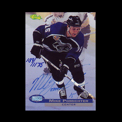 Mike Pomichter Indianapolis Ice Autographed Card