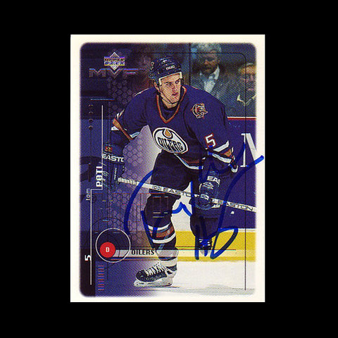 Tom Poti Edmonton Oilers Autographed Card