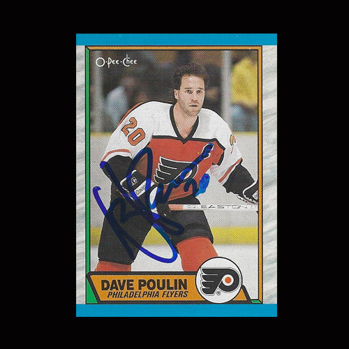 Dave Poulin Philadelphia Flyers Autographed Card