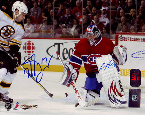 Carey Price Canadiens & Milan Lucic Bruins Dual Autographed 8x10 Photo