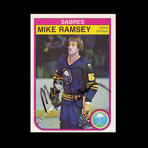 Mike Ramsey Buffalo Sabres Autographed Card