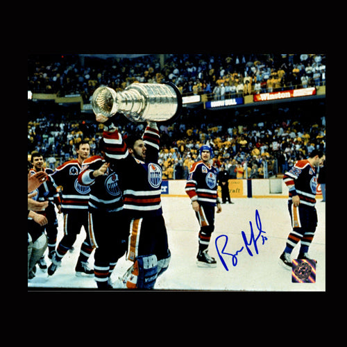 Bill Ranford Edmonton Oilers Autographed Stanley Cup 8x10 Photo