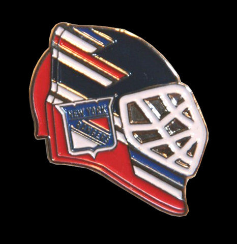 New York Rangers Goalie Helmet Pin