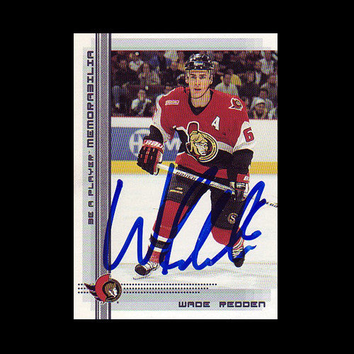 Wade Redden Ottawa Senators Autographed Card
