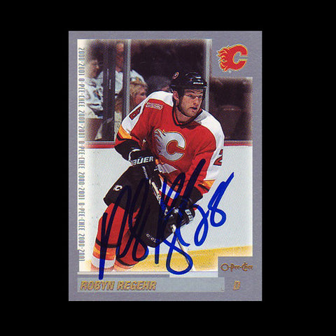 Robyn Regehr Calgary Flames Autographed Card