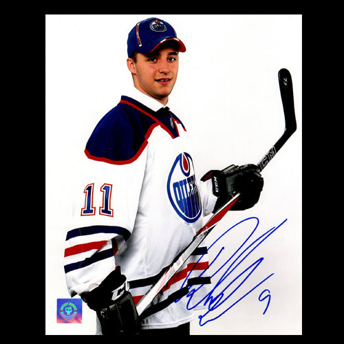 Tobias Reider Edmonton Oilers Autographed Draft Day 8x10 Photo