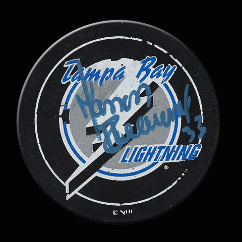 Manon Rheaume Tampa Bay Lightning Autographed Puck