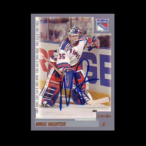 Mike Richter New York Rangers Autographed Card