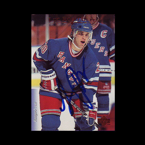 Luc Robitaille New York Rangers Autographed Card