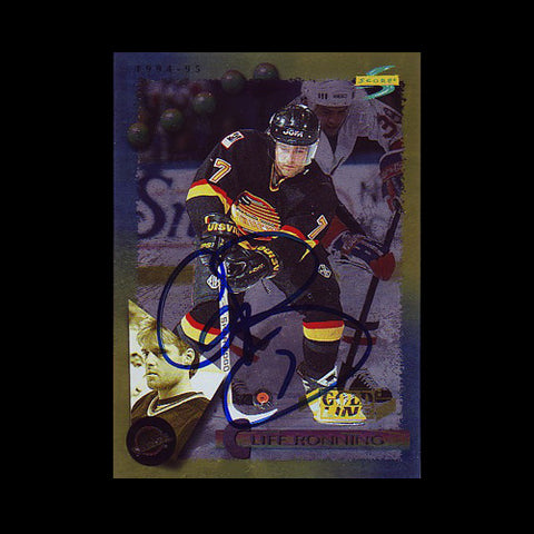 Cliff Ronning Vancouver Canucks Autographed Card