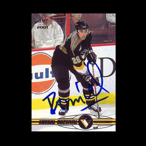 Michel Rozsival Pittsburgh Penguins Autographed Card