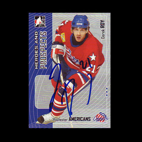 Derek Roy Rochester Americans Autographed Card