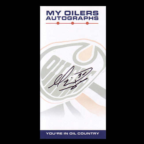 Mathieu Roy Edmonton Oilers Autographed Team Card